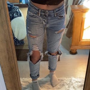 american eagle mom jeans